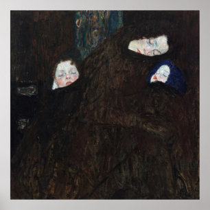 Mor och barn av Gustav Klimt Poster