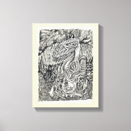 Mor och barn canvastryck