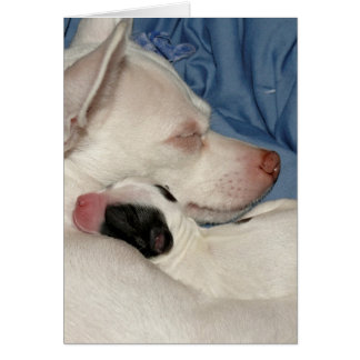 Mor och barn hälsningskort