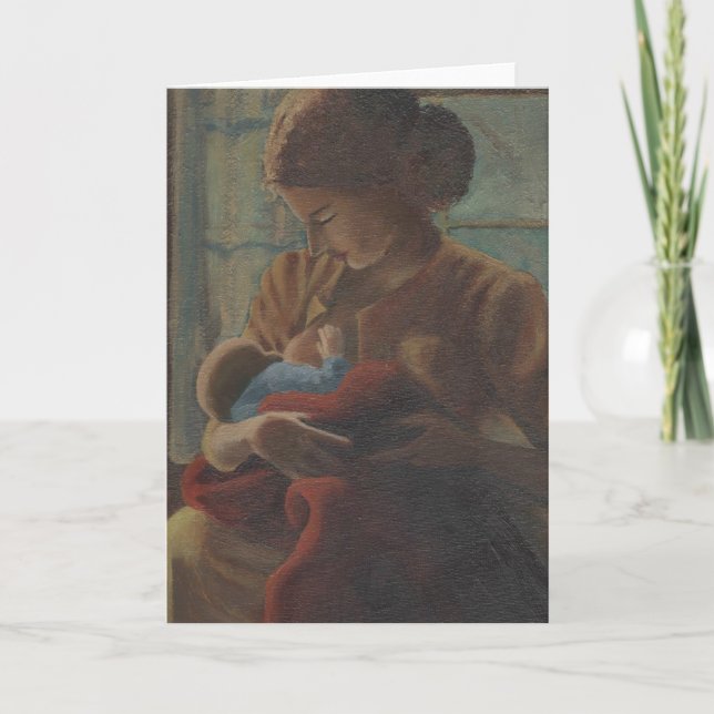 mor och barn helgkort (Framsida)