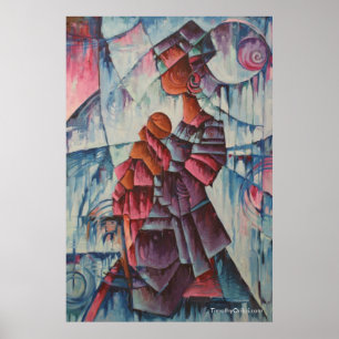 Mor och barn - kanvastryck poster
