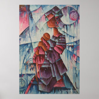 Mor och barn - Kanvastrycket Poster