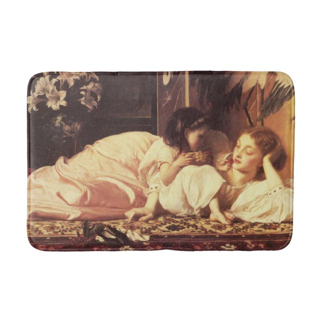 Mor och barn (kvinna och dotter) badrumsmatta (Framsidan)