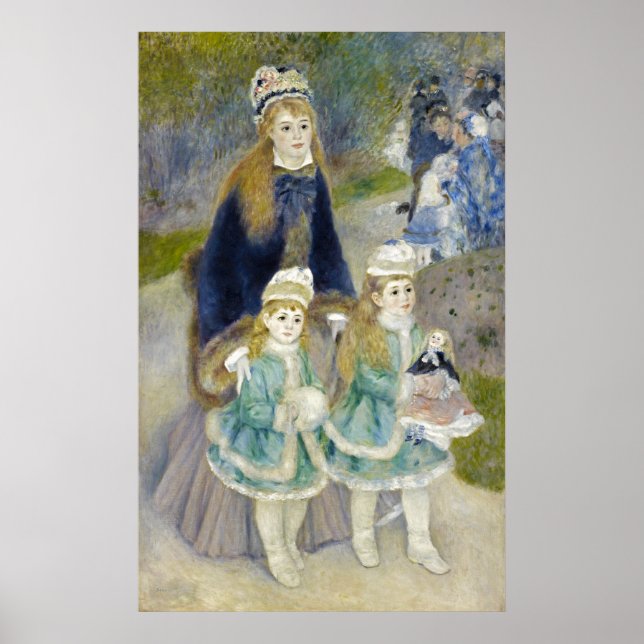 Mor och barn, La Prostege, Renoir Poster (Framsidan)