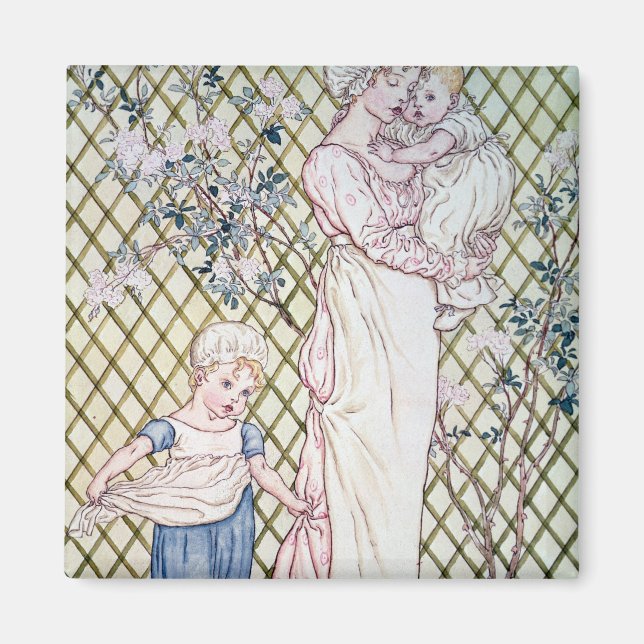 Mor och barn magnet (Framsidan)