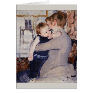Mor och barn Mary Cassatt Hälsningskort
