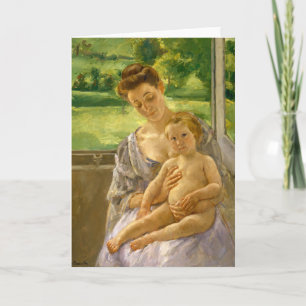Mor och barn Mary Cassatt Kort