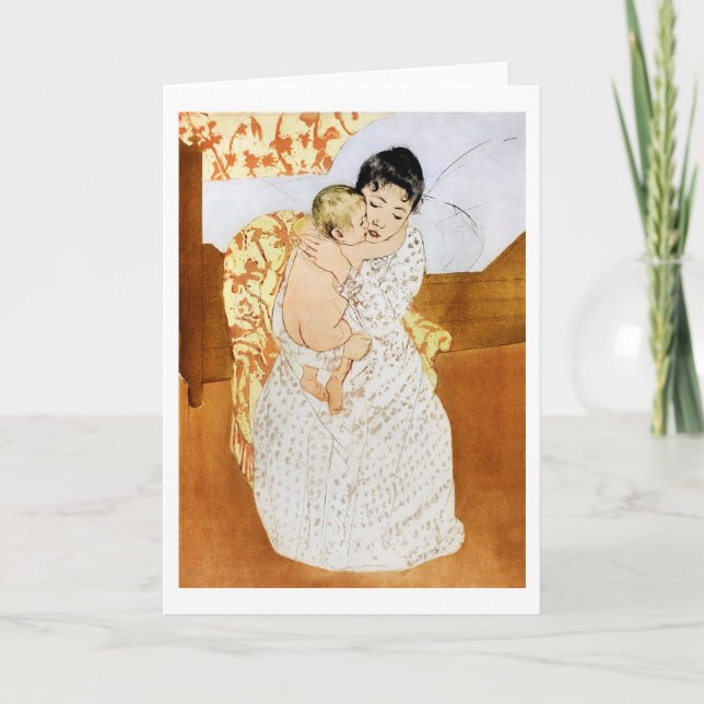 Mor och barn, Mary Cassatt Kort (Framsida)