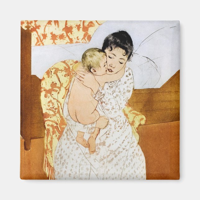 Mor och barn, Mary Cassatt Magnet (Framsidan)