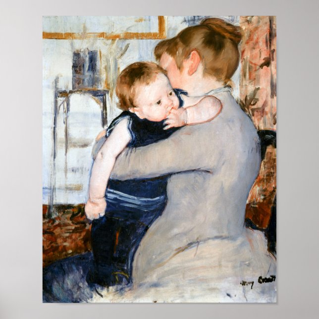 Mor och barn, Mary Cassatt Poster (Framsidan)