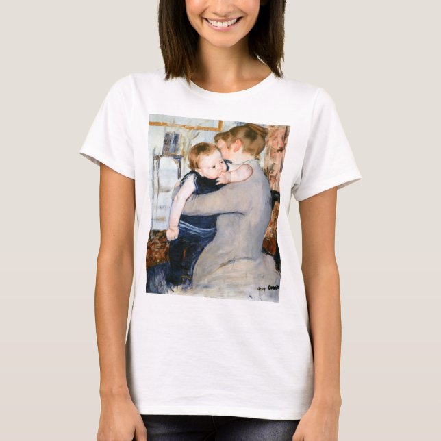 Mor och barn, Mary Cassatt T Shirt (Framsida)