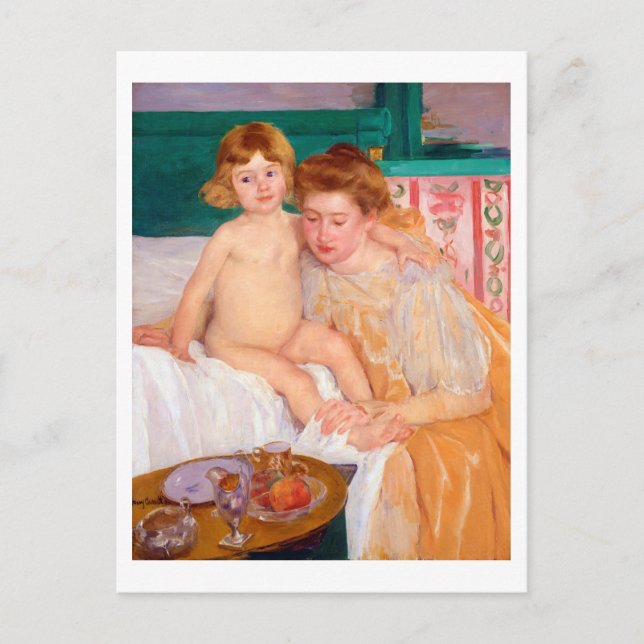 Mor och barn, Mary Cassatt Vykort (Framsida)