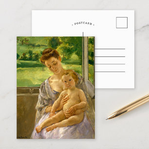 Mor och barn Mary Cassatt Vykort