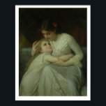 Mor och barn (olja på arbetsyta) poster<br><div class="desc">Bild:116868 Mor och Child (oil on canvas). Munier,  Emile (b.1810). Privat samling. Konst,  fin konst.</div>