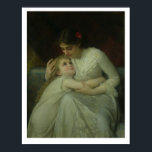Mor och barn (olja på arbetsyta) poster<br><div class="desc">Bild:116868 Mor och Child (oil on canvas). Munier,  Emile (b.1810). Privat samling. Konst,  fin konst.</div>