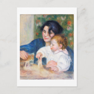 Mor och barn, Renoir Vykort