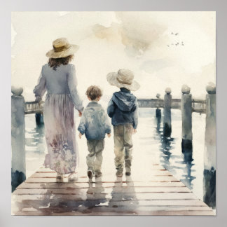 Mor och barn till havs poster
