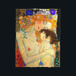 Mor och barn vid den Gustav Klimt art nouveau Fleecefilt<br><div class="desc">Modern och barnet - specificera från de tre åldrarna av kvinnan,  en populär målning av den österrikiska symbolisten & art nouveaukonstnären Gustav Klimt från 1905.  Konstullfilt.</div>