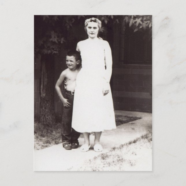 Mor och barn vykort (Framsida)