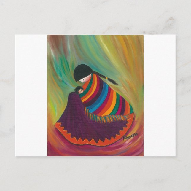 Mor och barn vykort (Framsida)