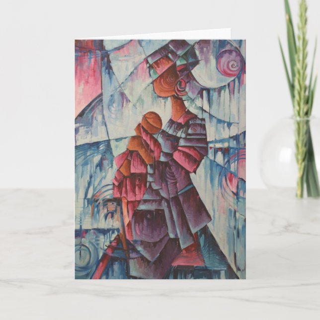 Mor- och barnhälsningkort kort (Framsida)