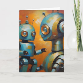 Mor och barnrobot. kort