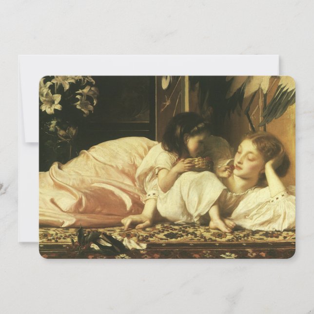 Mor och Child (alias Cherries) av Lord Leighton (Framsida)