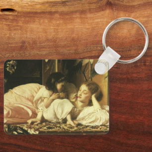 Mor och Child (alias Cherries) av Lord Leighton Nyckelring