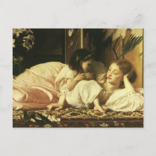 Mor och Child (alias Cherries) av Lord Leighton Vykort