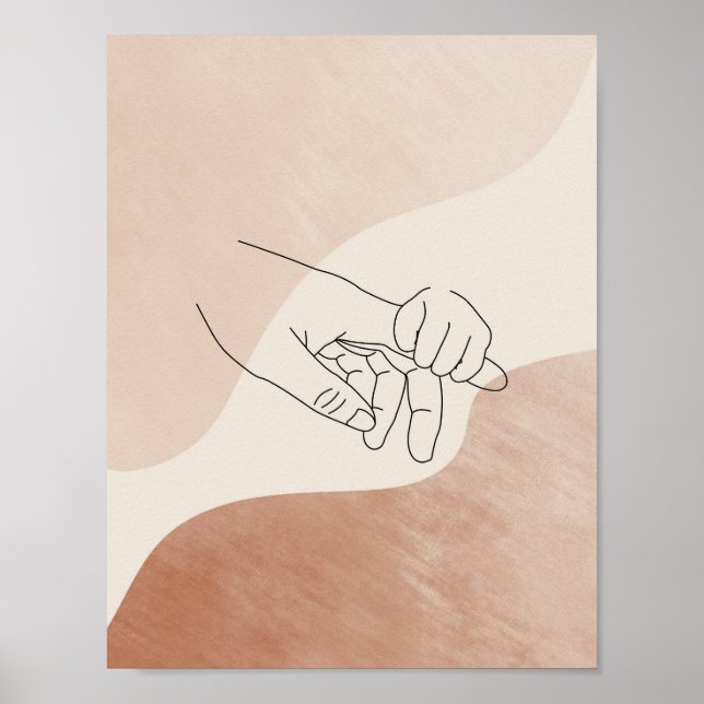Mor och Child Bra Line Wall Art Poster (Framsidan)