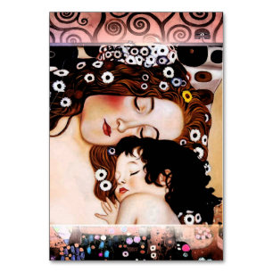 Mor och Child by Gustav Klimt Collage Bordsnummer