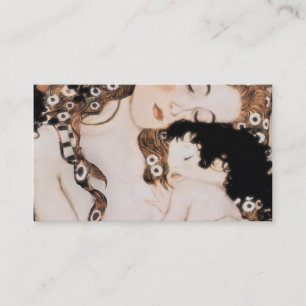 Mor och Child Gustav Klimt Visitkort
