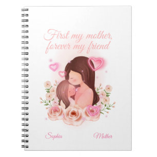 Mor och dotter, anpassade namn anteckningsbok