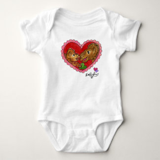 Mor och Dotter Baby Dinosaur Blå Onesie T Shirt
