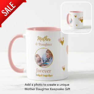 Mor och dotter för sammanlänkad FOTO Mugg