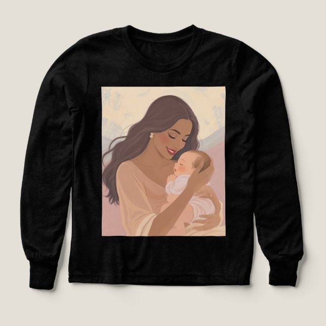 mor och dotter kärlek t shirt (Design framsida)