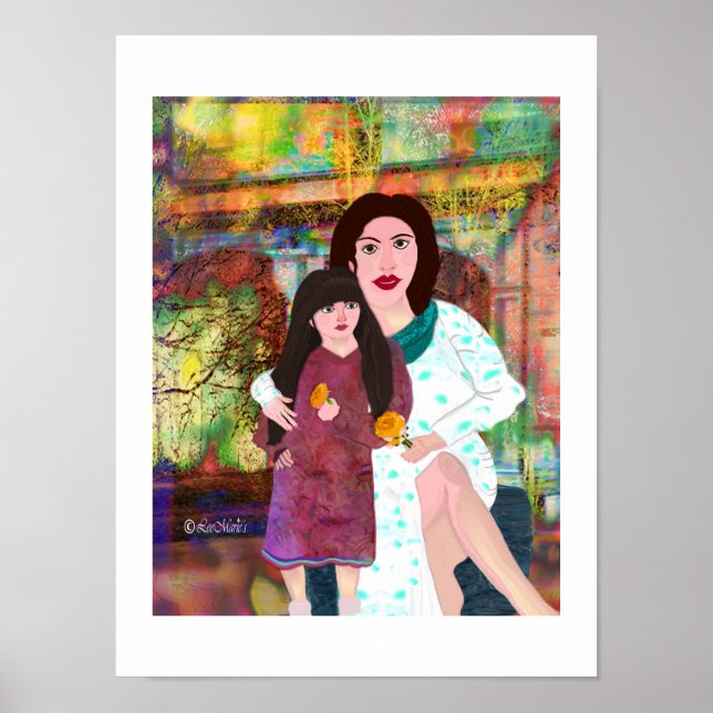 Mor och Dotter LeeMarie-kreativets utformning Poster (Framsidan)