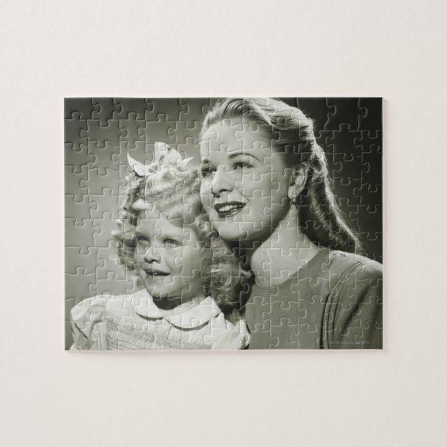 Mor och dotter pussel (Horisontell)