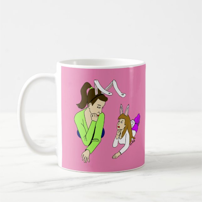 mor och dotterflickor kaffemugg (Vänster)