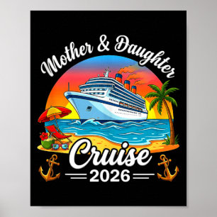 Mor- och dotterkryssning 2026 semesterresa familj poster