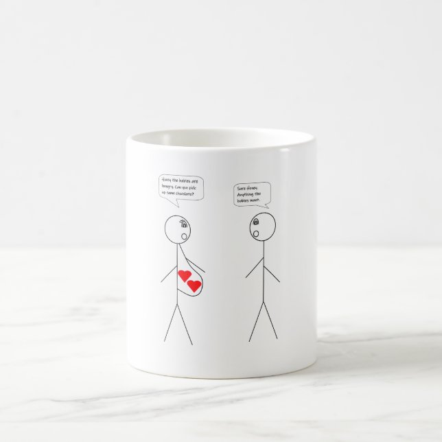 Mor och/eller Far som ska vara (Twillingar) - Chok Kaffemugg (Center)