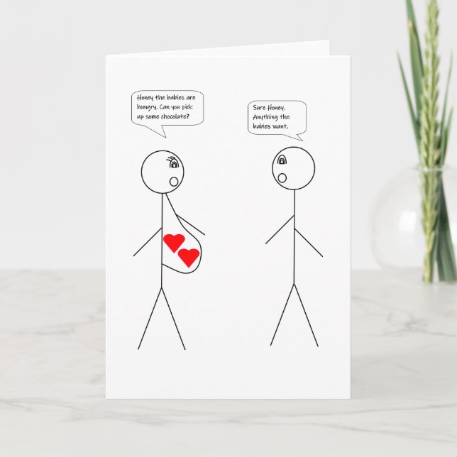 Mor och/eller Far som ska vara (Twillingar) - Chok Kort (Framsida)