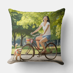 Mor och hennes hjälplösa vän på Bike Kudde