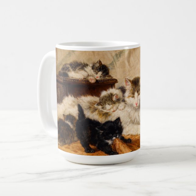 Mor och Hennes kittens Kaffemugg (Framsida vänster)