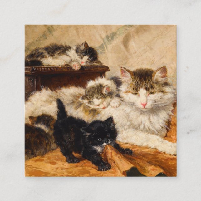 Mor och Hennes kittens Tilläggskort (Framsida)