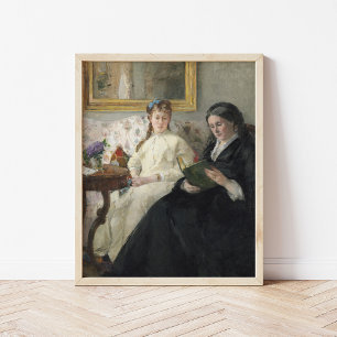 Mor och konstnären   Berthe Morisot Poster