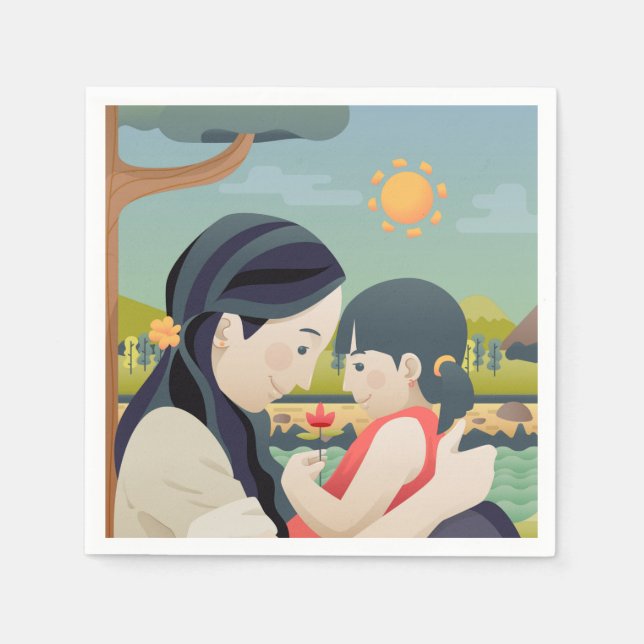 Mor och Mors dag | Napkin Pappersservett (Framsidan)