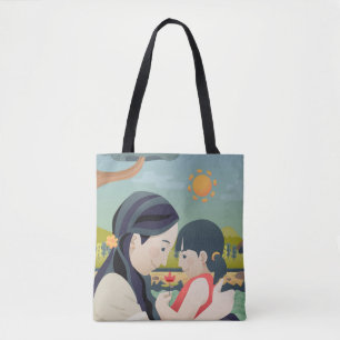 Mor och Mors dag Tote Bag Tygkasse