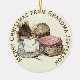 Mor och Personligen för nyfödda barn Julgransprydnad Keramik