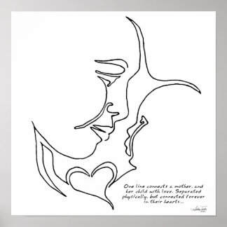 Mor och Poster av barn